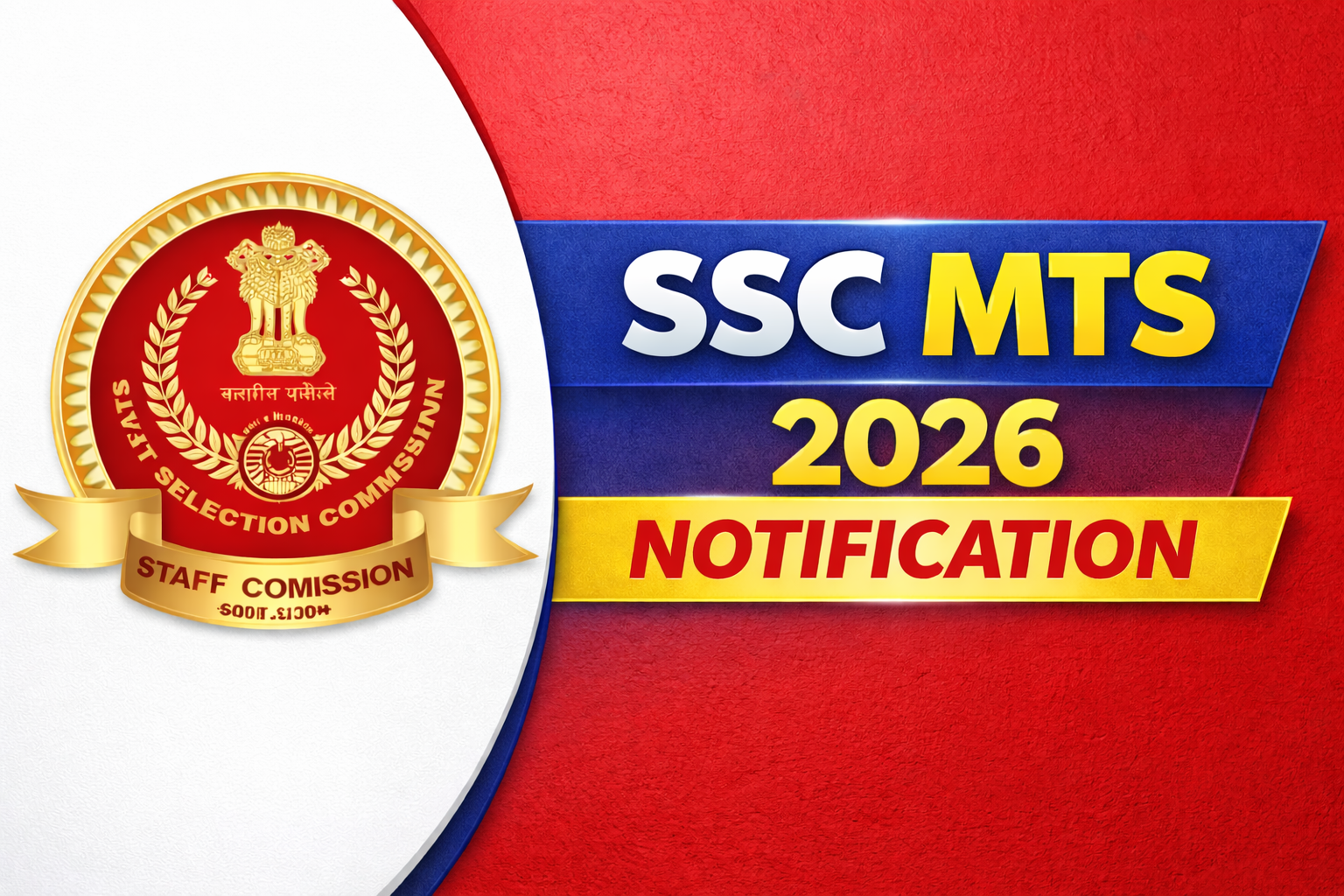 SSC MTS 2026 Notification