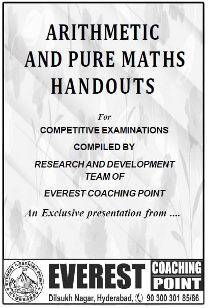 Arithmetic Handout Book Everest Coaching Point