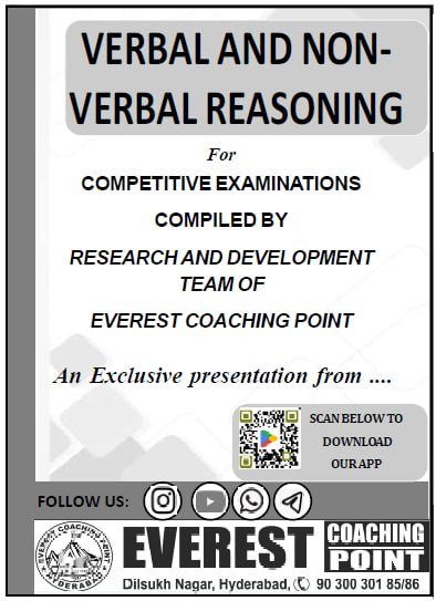 Reasoning Handout Book Everest Coaching Point