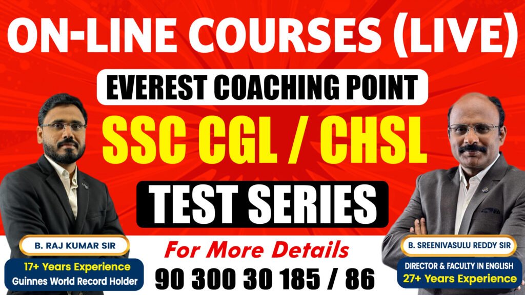 Best SSC Coaching in Hyderabad – SSC CGL & CHSL test series at Everest Coaching Point