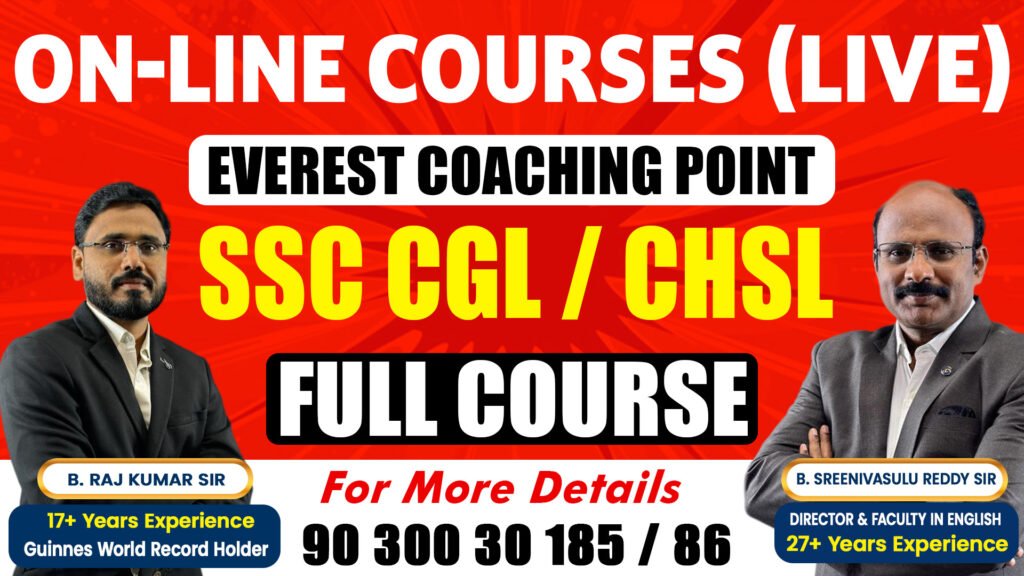 Best SSC Coaching in Hyderabad – SSC CGL & CHSL course at Everest Coaching Point