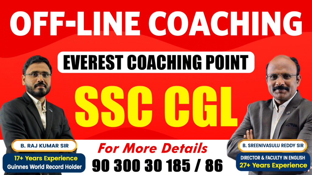 Best SSC Coaching in Hyderabad – SSC CGL coaching at Everest Coaching Point