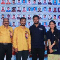 Two faculty members and two students come together to celebrate success in this testimonials moment. Group photo of two faculty and two students during testimonials event at Everest Coaching Point
