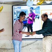 Everest Coaching Point Director Sir congratulating a successful student Director Sir congratulating student – testimonials of achievement and success