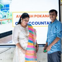 Everest Coaching Point’s Tanuja Ma’am congratulates a student Tanuja Ma’am congratulating student – testimonials of achievement