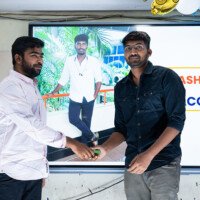 Everest Coaching Point faculty congratulating a successful student Faculty congratulating student – testimonials of achievement at Everest Coaching Point