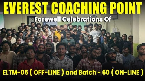 Farewell Celebrations – ELTM-05 & Batch-60 | Everest Coaching Point Top Institute